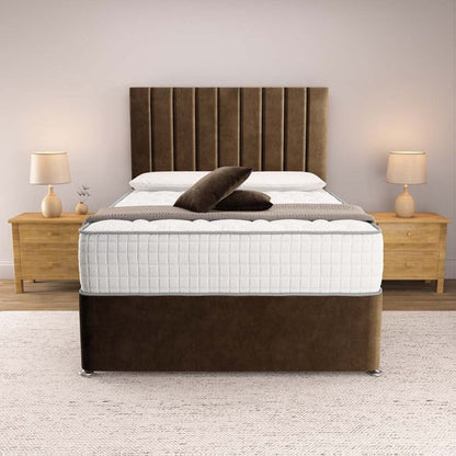Prague Divan Bed - Mocca Plush Velvet