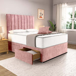 Prague Divan Bed - Pink Coniston