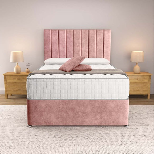 Prague Divan Bed - Pink Coniston