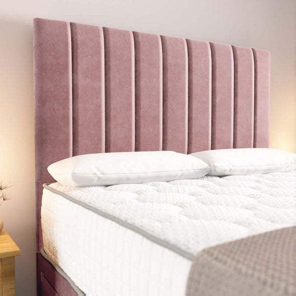 Prague Divan Bed - Pink Plush Velvet