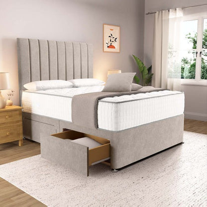 Prague Divan Bed - Seal Grey Naples