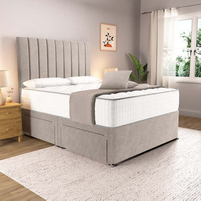 Prague Divan Bed - Seal Grey Naples