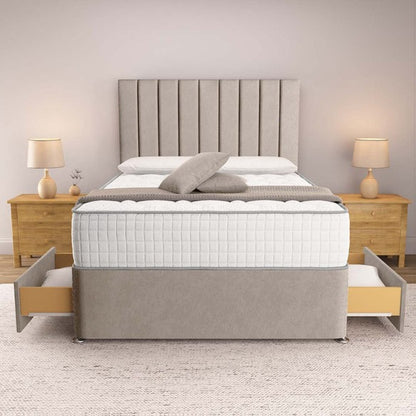 Prague Divan Bed - Seal Grey Naples