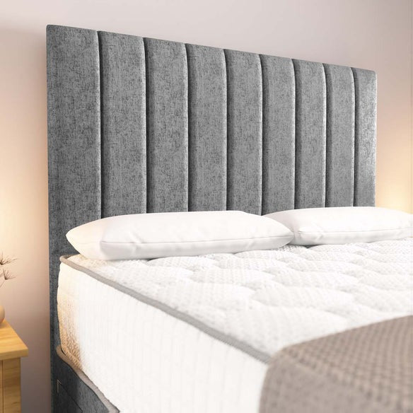 Prague Divan Bed - Silver Chenille