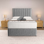 Prague Divan Bed - Silver Chenille