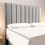 Prague Divan Bed - Silver Linoso