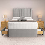 Prague Divan Bed - Silver Linoso