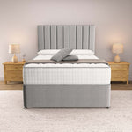 Prague Divan Bed - Silver Linoso