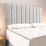 Prague Divan Bed - Silver Plush Velvet