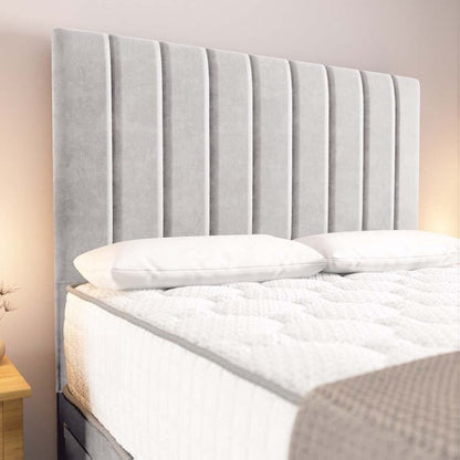 Prague Divan Bed - Silver Plush Velvet