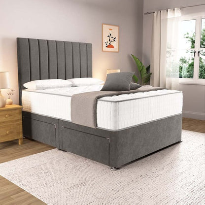 Prague Divan Bed - Slate Grey Naples
