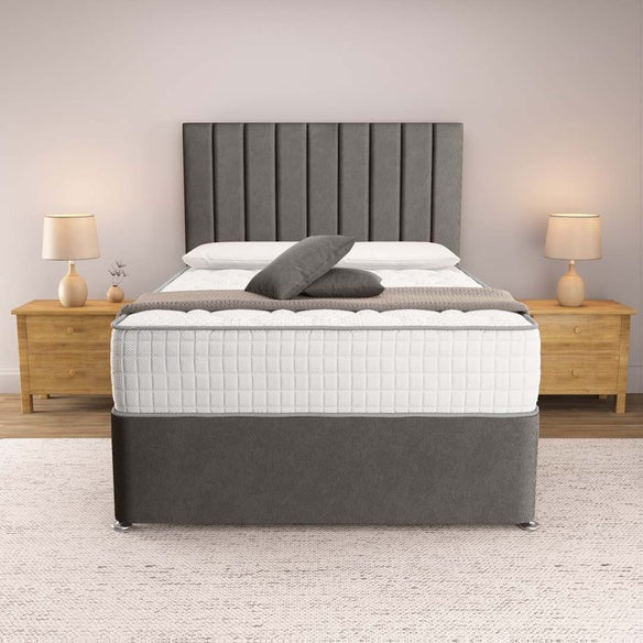 Prague Divan Bed - Slate Grey Naples
