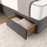 Prague Divan Bed - Slate Grey Naples