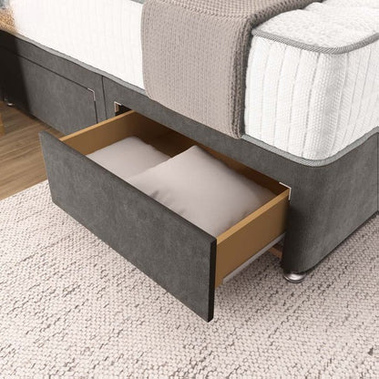 Prague Divan Bed - Slate Grey Naples