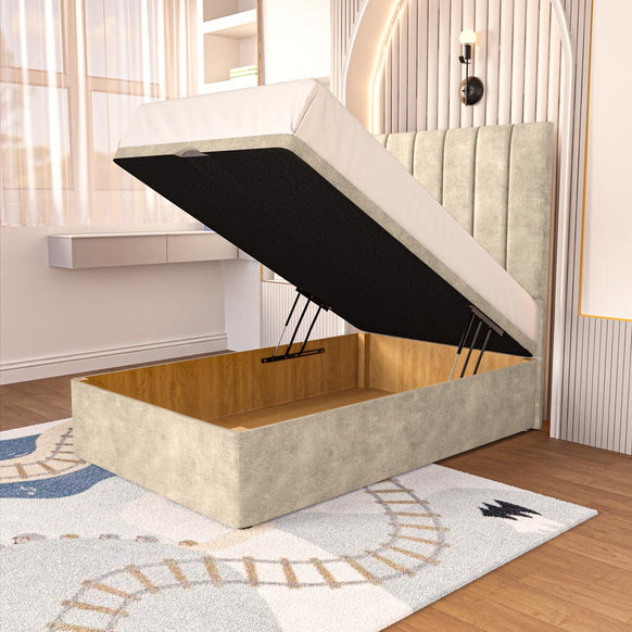Prague Kids Ottoman Divan Bed - Almond Coniston