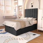 Prague Kids Ottoman Divan Bed - Black Naples
