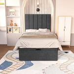Prague Kids Ottoman Divan Bed - Black Naples