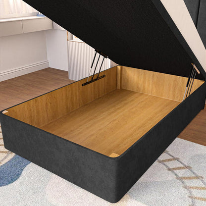 Prague Kids Ottoman Divan Bed - Black Naples