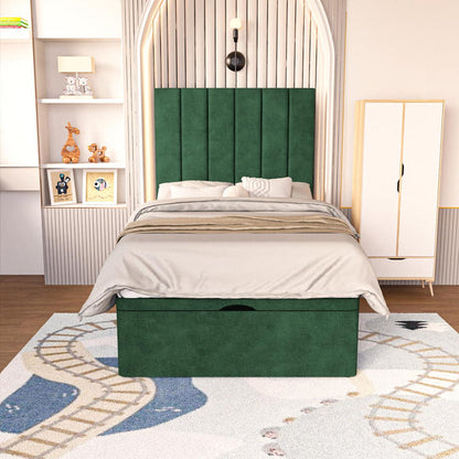 Prague Kids Ottoman Divan Bed - Emerald Coniston