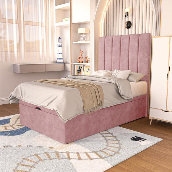 Prague Kids Ottoman Divan Bed - Pink Coniston