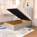 Prague Kids Ottoman Divan Bed - Seal Grey Naples