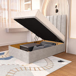 Prague Kids Ottoman Divan Bed - Seal Grey Naples