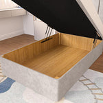 Prague Kids Ottoman Divan Bed - Seal Grey Naples