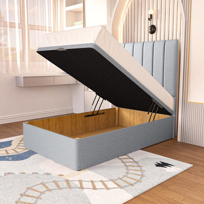 Prague Kids Ottoman Divan Bed - Silver Linoso