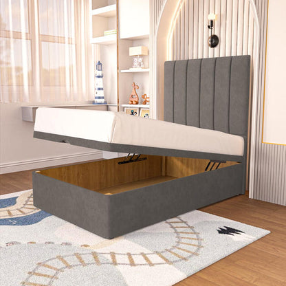 Prague Kids Ottoman Divan Bed - Slate Grey Naples