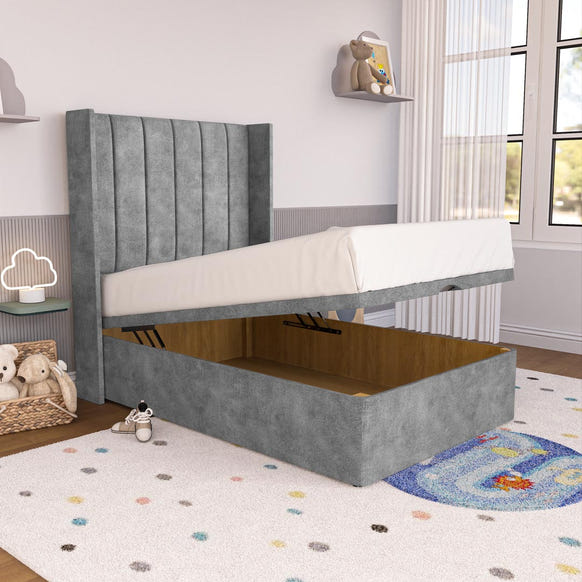Prague Kids Wingback Ottoman Divan Bed - Armour Coniston