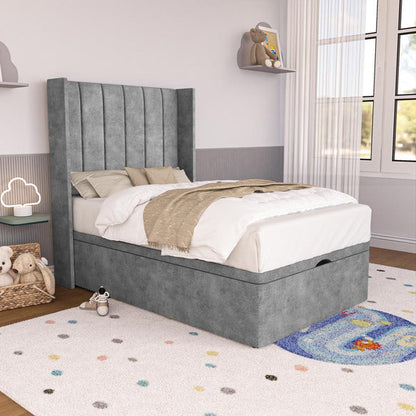 Prague Kids Wingback Ottoman Divan Bed - Armour Coniston