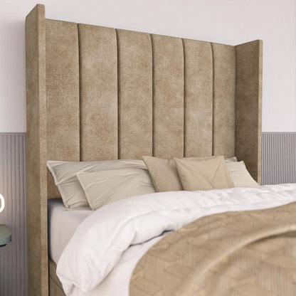 Prague Kids Wingback Ottoman Divan Bed - Mink Coniston