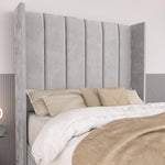Prague Kids Wingback Ottoman Divan Bed - Silver Plush Velvet
