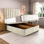 Prague Ottoman Divan Bed - Almond Coniston