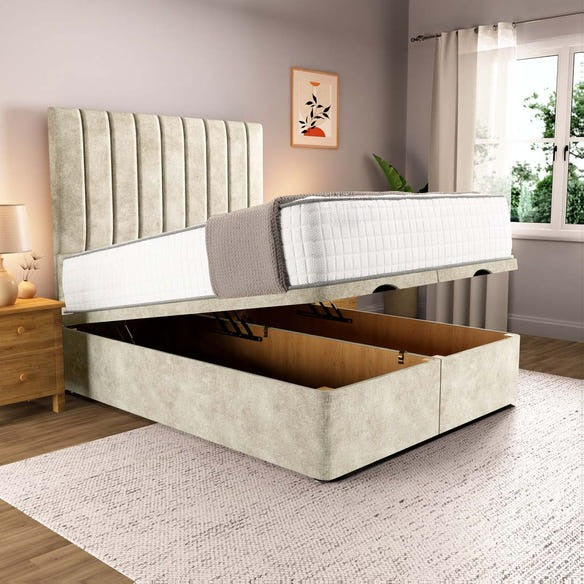 Prague Ottoman Divan Bed - Almond Coniston
