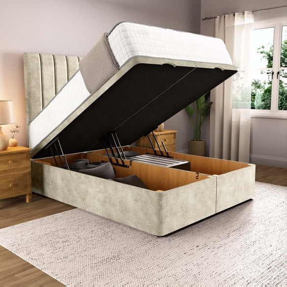 Prague Ottoman Divan Bed - Almond Coniston