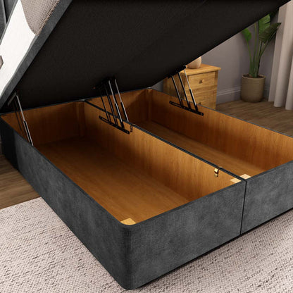 Prague Ottoman Divan Bed - Charcoal Coniston