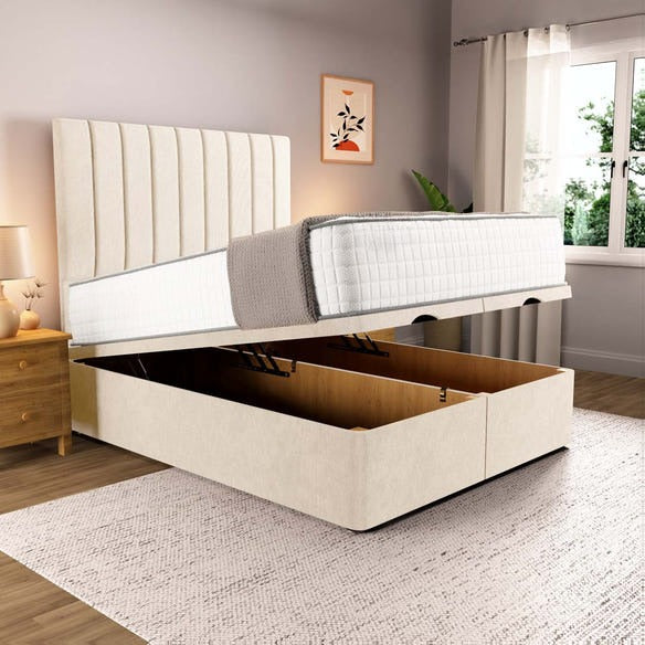 Prague Ottoman Divan Bed - Cream Naples