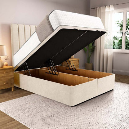 Prague Ottoman Divan Bed - Cream Naples
