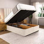 Prague Ottoman Divan Bed - Cream Naples
