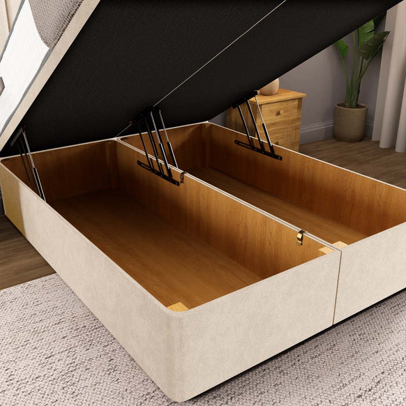 Prague Ottoman Divan Bed - Cream Naples
