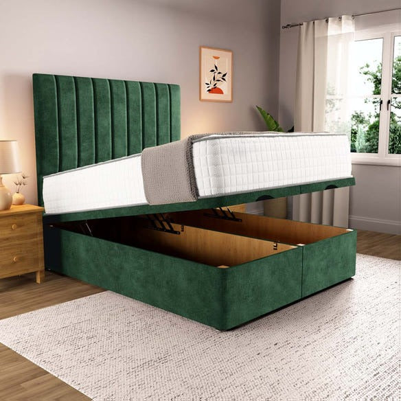 Prague Ottoman Divan Bed - Emerald Coniston