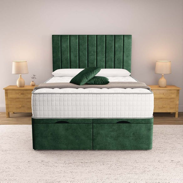 Prague Ottoman Divan Bed - Emerald Coniston
