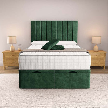 Prague Ottoman Divan Bed - Emerald Coniston