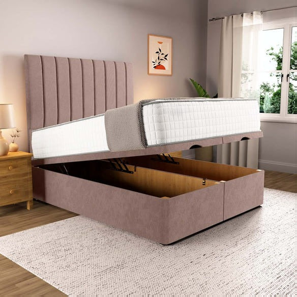 Prague Ottoman Divan Bed - Mauve Naples