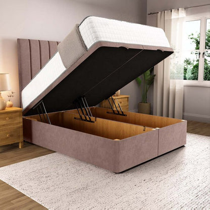 Prague Ottoman Divan Bed - Mauve Naples