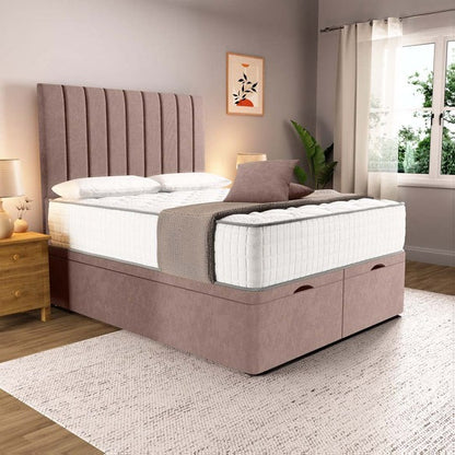 Prague Ottoman Divan Bed - Mauve Naples