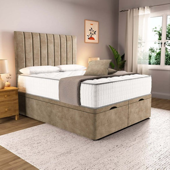 Prague Ottoman Divan Bed - Mink Coniston