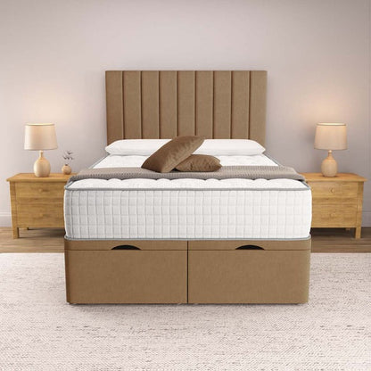 Prague Ottoman Divan Bed - Mink Naples