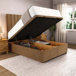 Prague Ottoman Divan Bed - Mink Naples